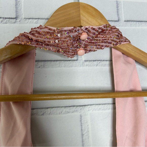 Hello Molly Heart Send Sequin Pink Dress size 2 extra small - Picture 6 of 13